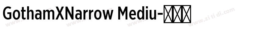 GothamXNarrow Mediu字体转换